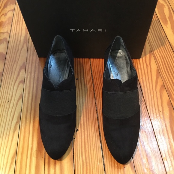 HP: TAHARI Ta-Sara Suede Ankle Boots - Size 10 - Picture 7 of 11